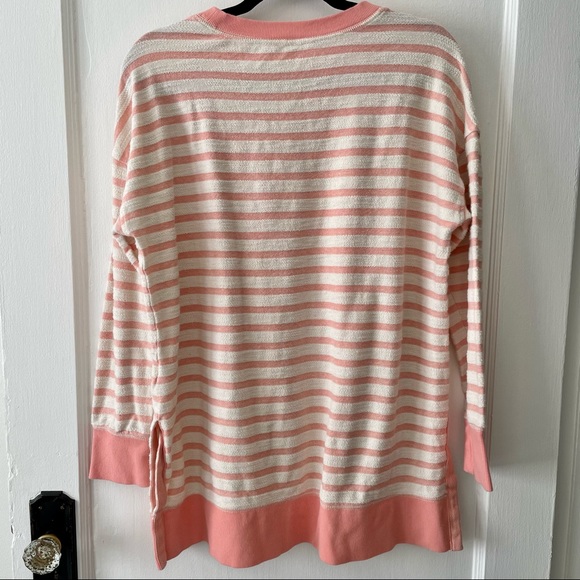 Old Navy Loose Striped Cali-Fleece Terry Sweatshirt Tunic - Picture 4 of 5